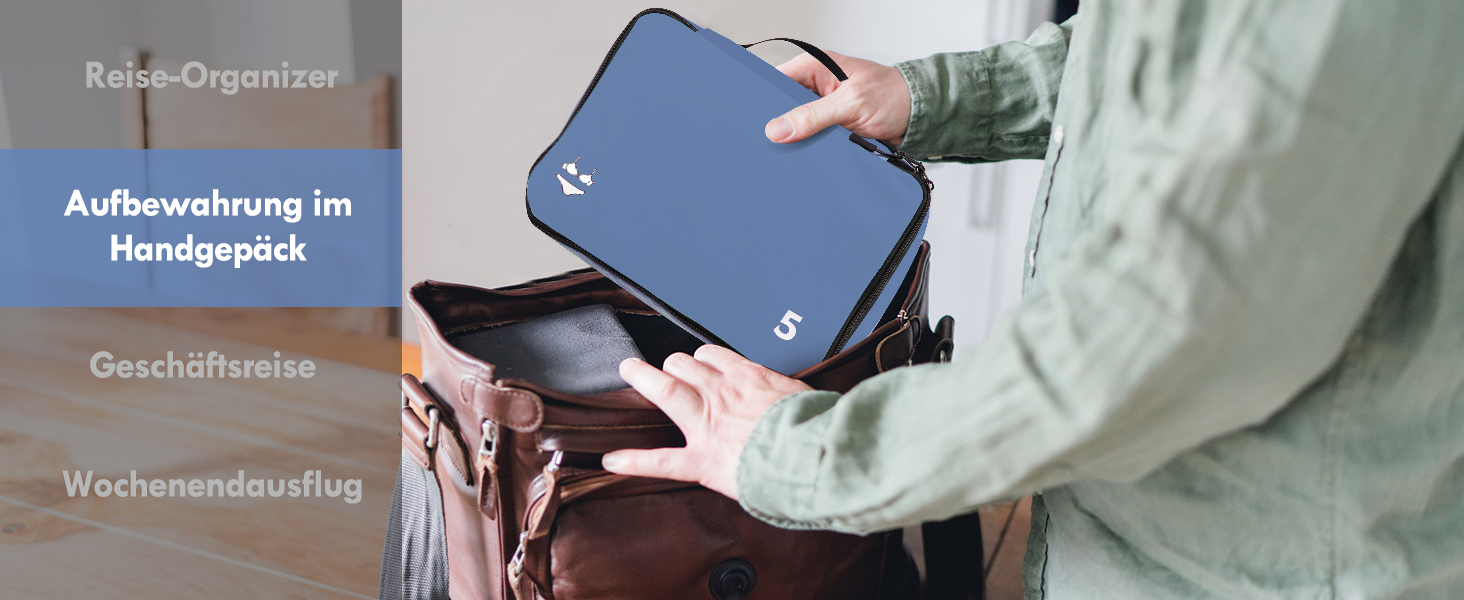 Органайзери для валізи, набір 8 шт. - Packing Cubes для подорожей, валізи та рюкзака (блакитний)