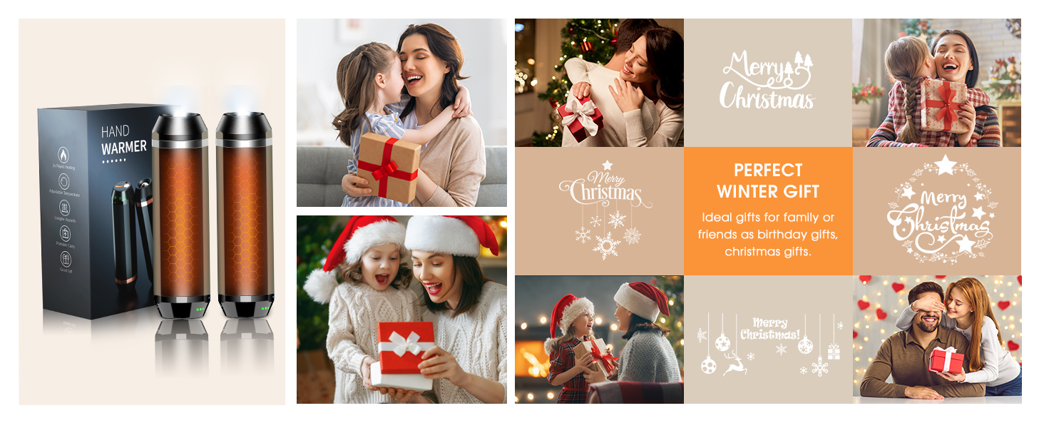 Електричний нагрівач для рук SUPPOU 2 шт. 5000mAh з LED-ліхтариком, акумуляторний, для спорту та відпочинку на природі (блакитний)