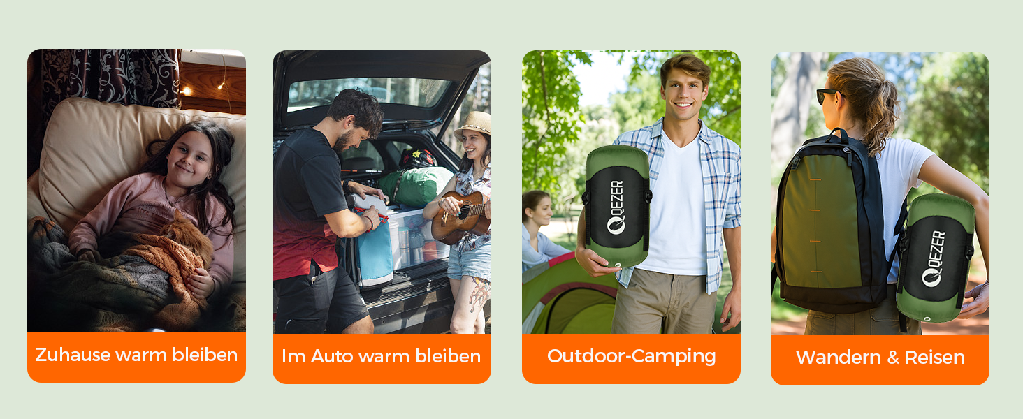 Спальний мішок XXL з пуху на 3-4 сезони, 230x100 см, для дорослих, кемпінг, походи, 3°C, чорний/зелений