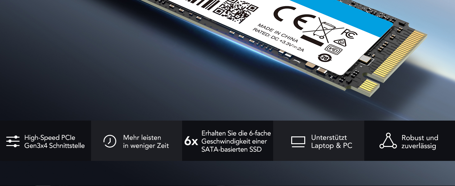 Lexar NM610 PRO 1TB SSD: Швидкий M.2 NVMe SSD для ноутбука та ПК (3300 МБ/с)