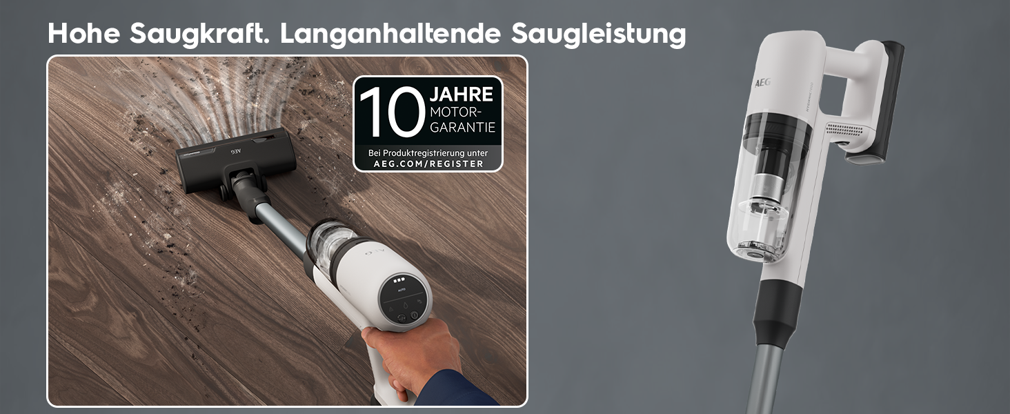 Бездротовий пилосос AEG Hygienic 7000: потужний, легкий, для алергіків, 40 хв роботи, 120 м², 5-ступенева фільтрація, для всіх поверхонь, автоматичний режим, з аксесуарами