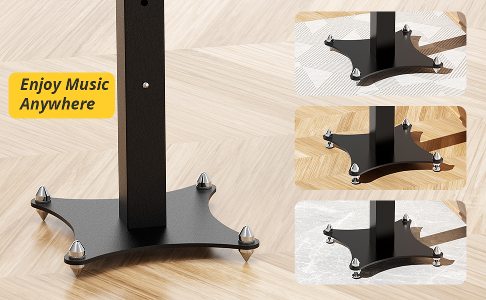 Підставка для колонок, регульована по висоті 50-70 см, універсальна, з кабелеуправлінням, 30 кг, набір 2 шт.