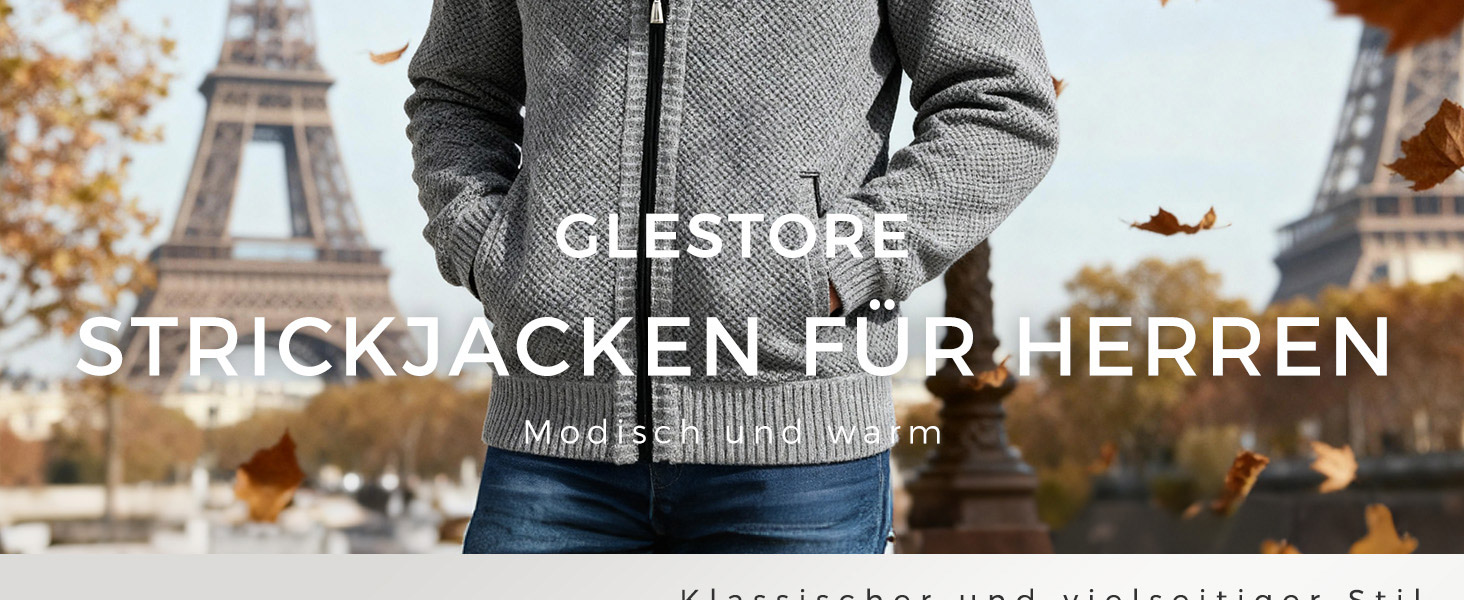 Чоловіча кардиган-кофта з флісу GLESTORE, сірий світлий, для стильного образу