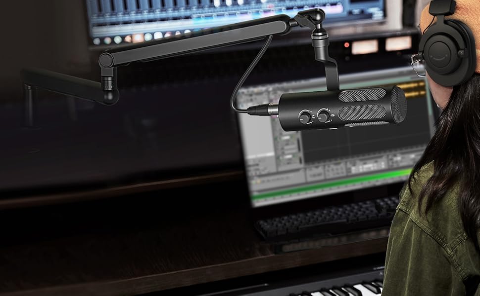 FIFINE AmpliTank 3 - Динамічний XLR мікрофон для студії, подкастів, стрімінгу та запису голосу. Сумісний з мікшерами, ПК та комп'ютерами.