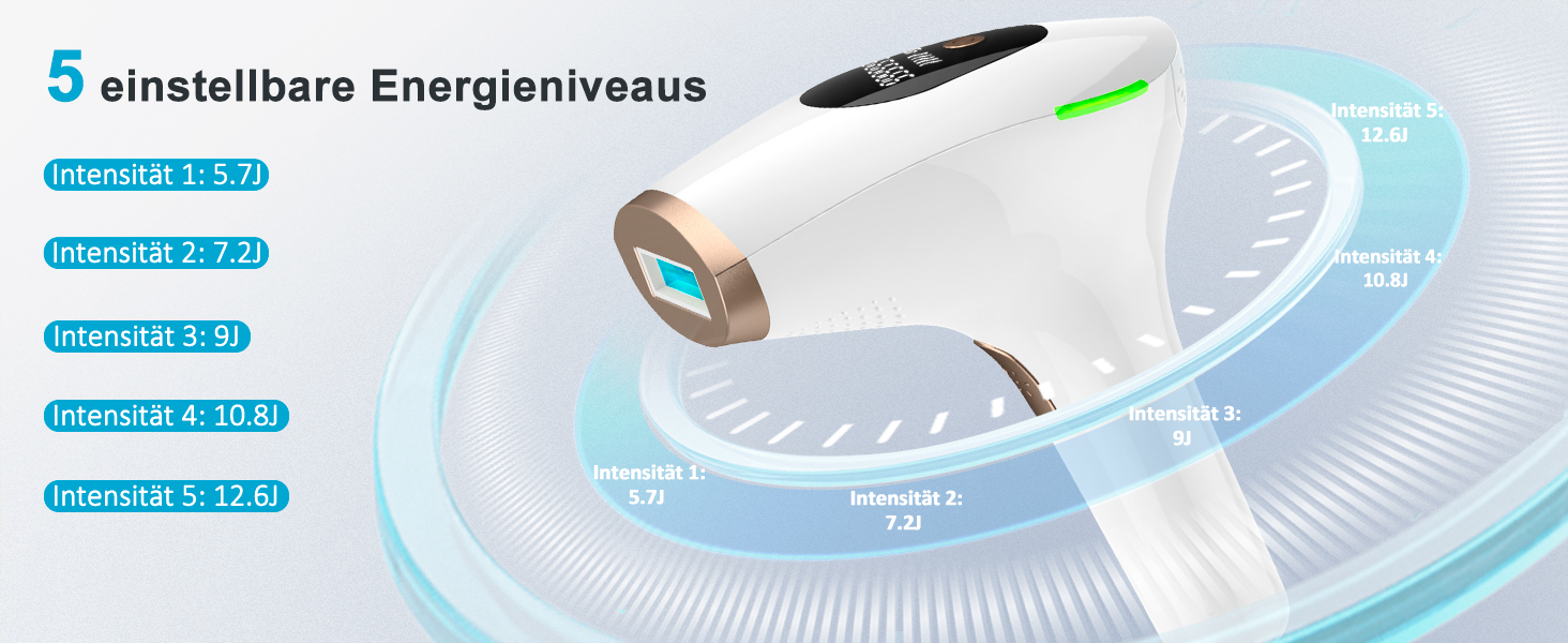 Пристрій для епіляції IPL NALONE: безболійна епіляція лазером для тіла, 1200 нм, 2 режими, для жінок та чоловіків