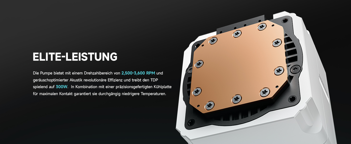 Система водяного охолодження CPU Sudokoo NEXAURA 360: AIO з 3 вентиляторами ARGB PWM та тихою помпою 2500–3600 RPM. Підтримка Intel LGA 1851/1700/1200/115X, AMD AM5/AM4. TDP 300W.