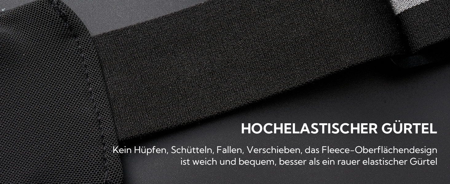 Поясна сумка для бігу Waterfly: поясна сумка для бігу, тренувань, фітнесу з 4 кишенями для телефону, чоловіча та жіноча