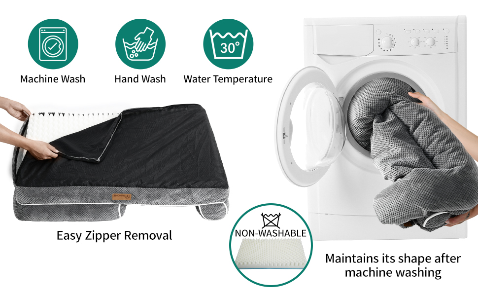 Крісло-лежанка для собак середніх порід YITAHOME, 51x48 см, ортопедичне, знімний чохол, сіре