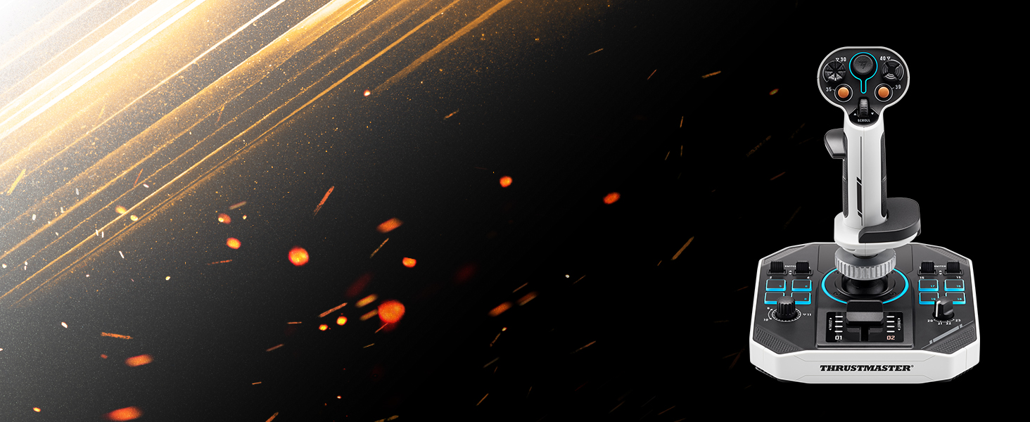 Thrustmaster Sol-R 1 Flightstick: Професійний геймпад для космічних симуляторів PC – H.E.A.R.T. магнітні сенсори, 16-bit, ергономічний дизайн, ідеально для Star Citizen & Elite Dangerous