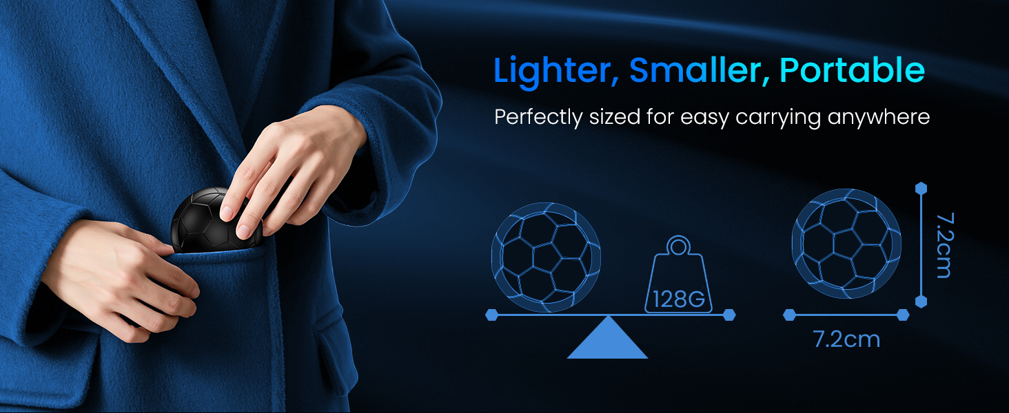 Електричні грілки для рук 2 шт. | USB, 3 режими нагріву, 20 годин тепла, для активного відпочинку та дому, чорний