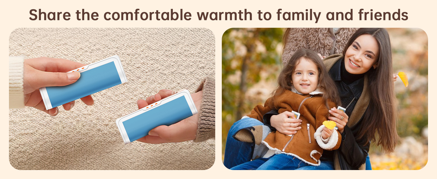 Jonwall Електричні грілки для рук, перезаряджаються, 2 шт. у наборі, USB, 3 рівні нагріву, для кемпінгу, гольфу, подарунок (блакитні)