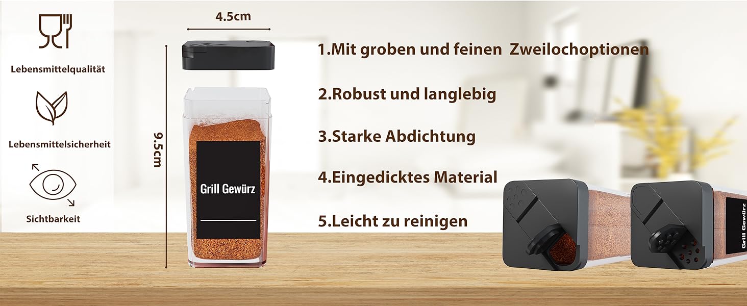 Організатор для спецій Famhap, 24 шт. - полиці для спецій у ящик, чорний | Організатор спецій для кухні