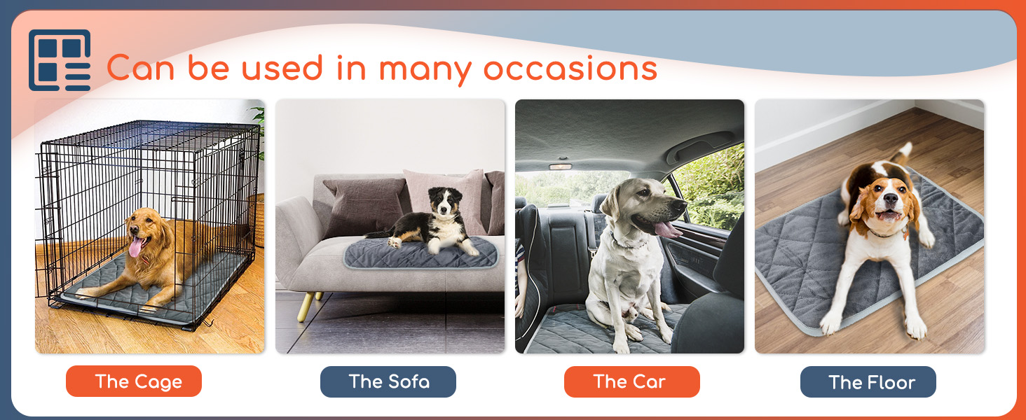 Тепла самонагрівальна ковдра для котів та собак, розмір M (60x45 см)