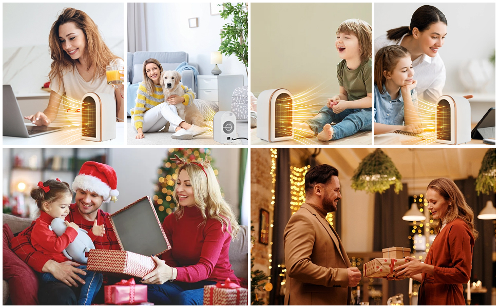 Електрична теплова гармата 2000W з пультом керування, 58 см, з осциляцією 70°, 3D-полум'я, LED-дисплеєм, ECO-режимом та таймером 12 годин - для обігріву спалень та офісів