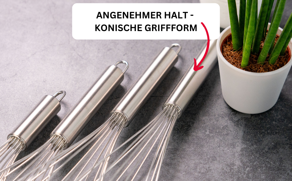 Вінчики для збивання Westmark (3 шт.) з нержавіючої сталі, 17/23/28 см, срібний, модель 2022