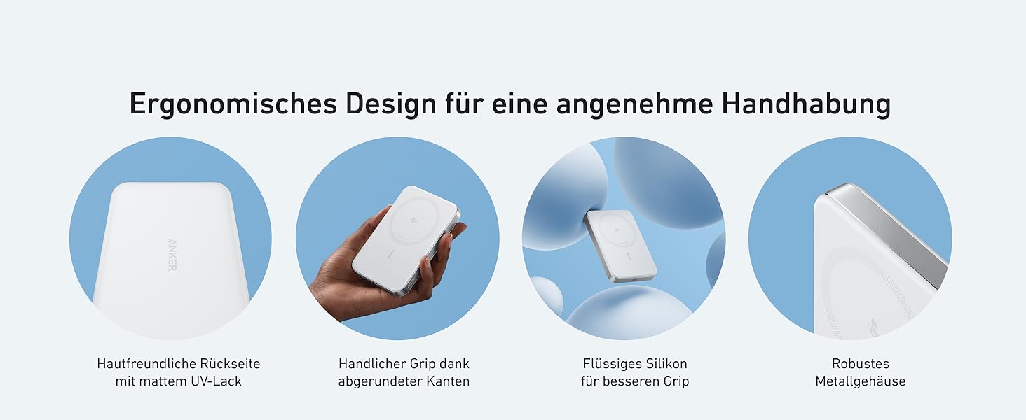 Powerbank Anker MagGo 10000mAh: Qi2, MagSafe, для iPhone 16/15/14/13, портативний, ергономічний