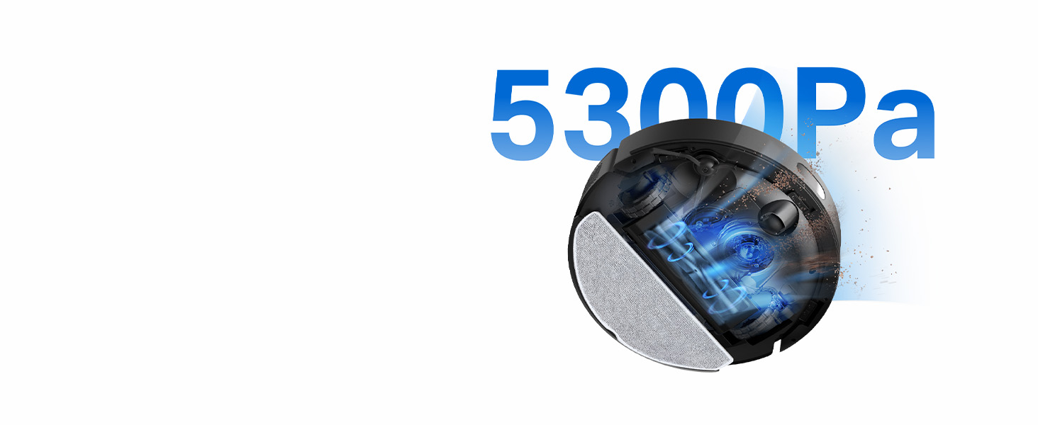 Робот-пилосос Tapo RV30 Max Plus з функцією миття та автоматичною станцією самостійного очищення, 5300Pa, LiDAR+IMU, голосове керування Alexa & Google Assistant, APP