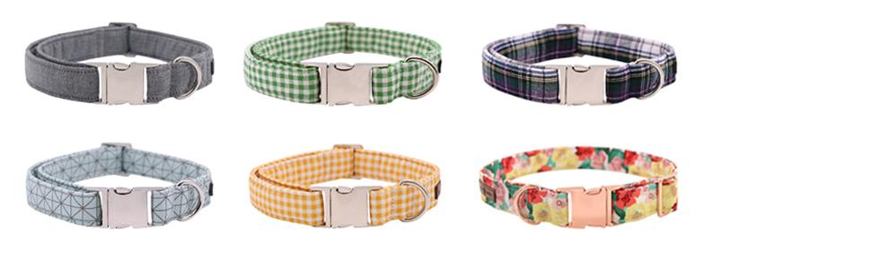 Нашийник для собак Lionet Paws на Halloween з метеликом, бавовна, зручний, з металевим затвором, розмір M (34-55 см), 1 шт. Ghost