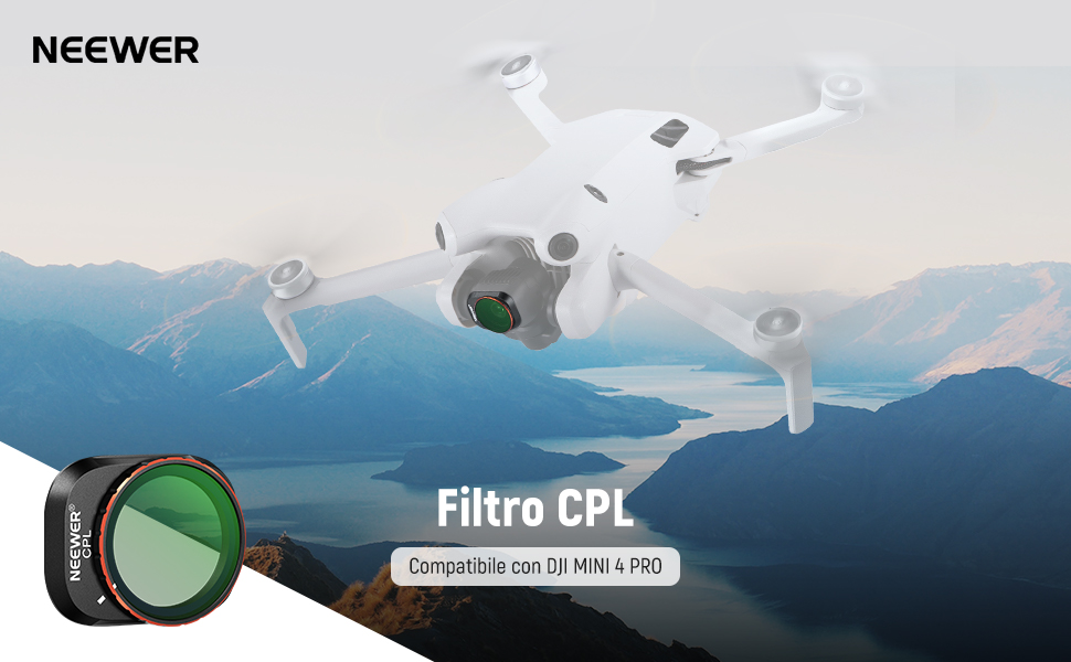 Набір фільтрів NEEWER ND&CPL для DJI Mini 4 Pro: 6 шт. (ND8, ND16, ND32, ND64, ND128, CPL)