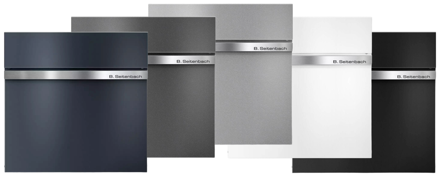 Поштовий ящик Metzler Stelio Anthrazit з газетницею та гравіюванням імені з нержавіючої сталі V2A - RAL 7016