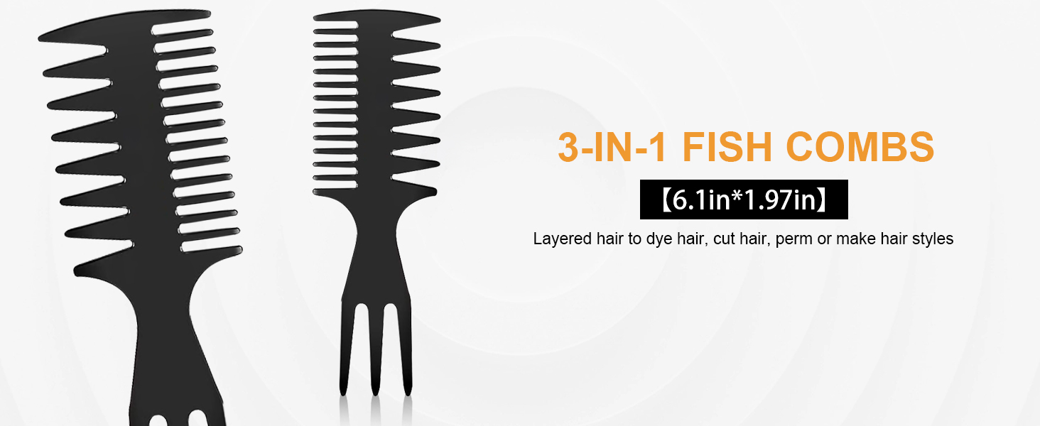 Набір для чоловічого стайлінгу Kamm, DUAIU: 7 предметів, круглі щітки, текстурувальні гребені для укладки та розчісування