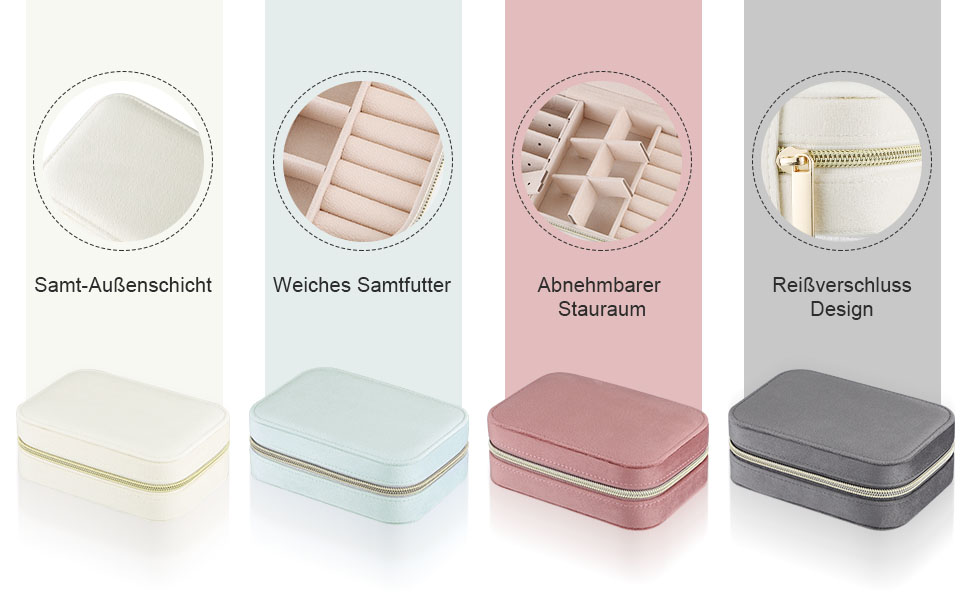 Скринька для прикрас Firelex: компактний органайзер для зберігання ювелірних виробів, сірий колір