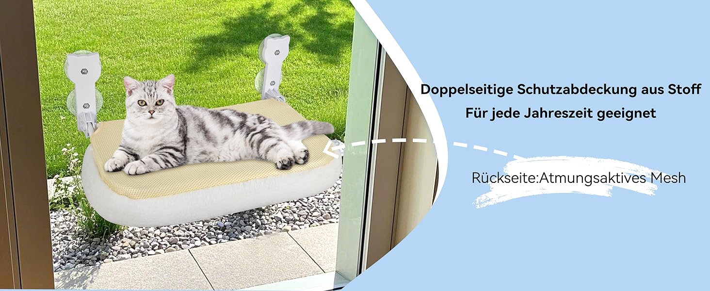 Кішка ліжко на вікно, гамак для котів на вікно, зручне ліжко-гамак для котів, міцне та легке в установці, до 18 кг