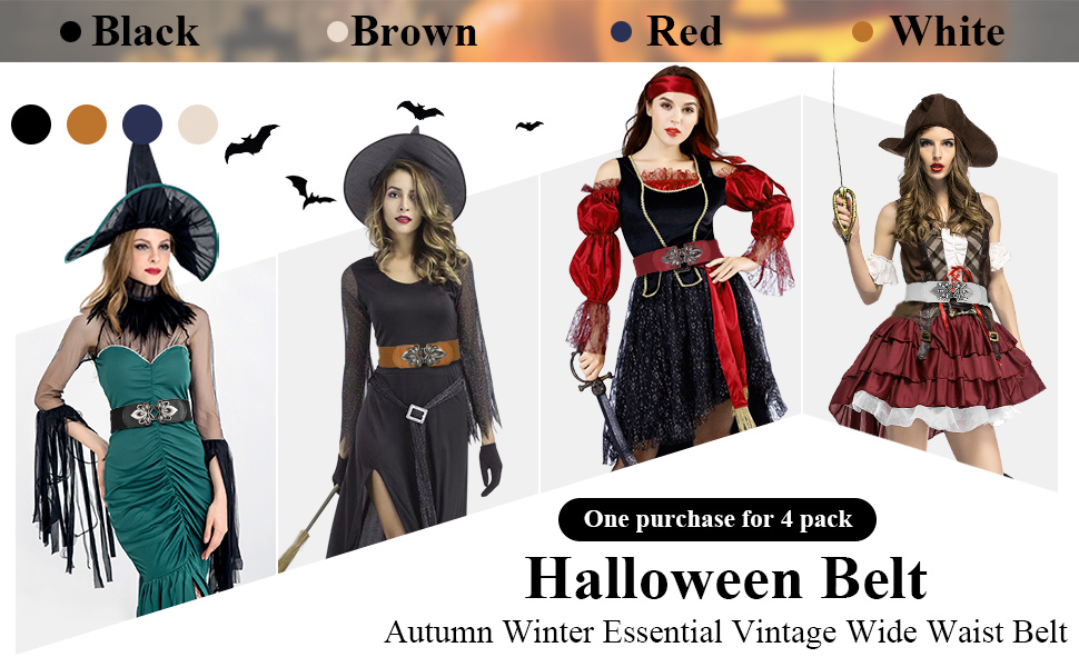 Жіночий еластичний пояс LEACOOLKEY 80 см (34-41 дюймів) - чорний, коричневий, бежевий