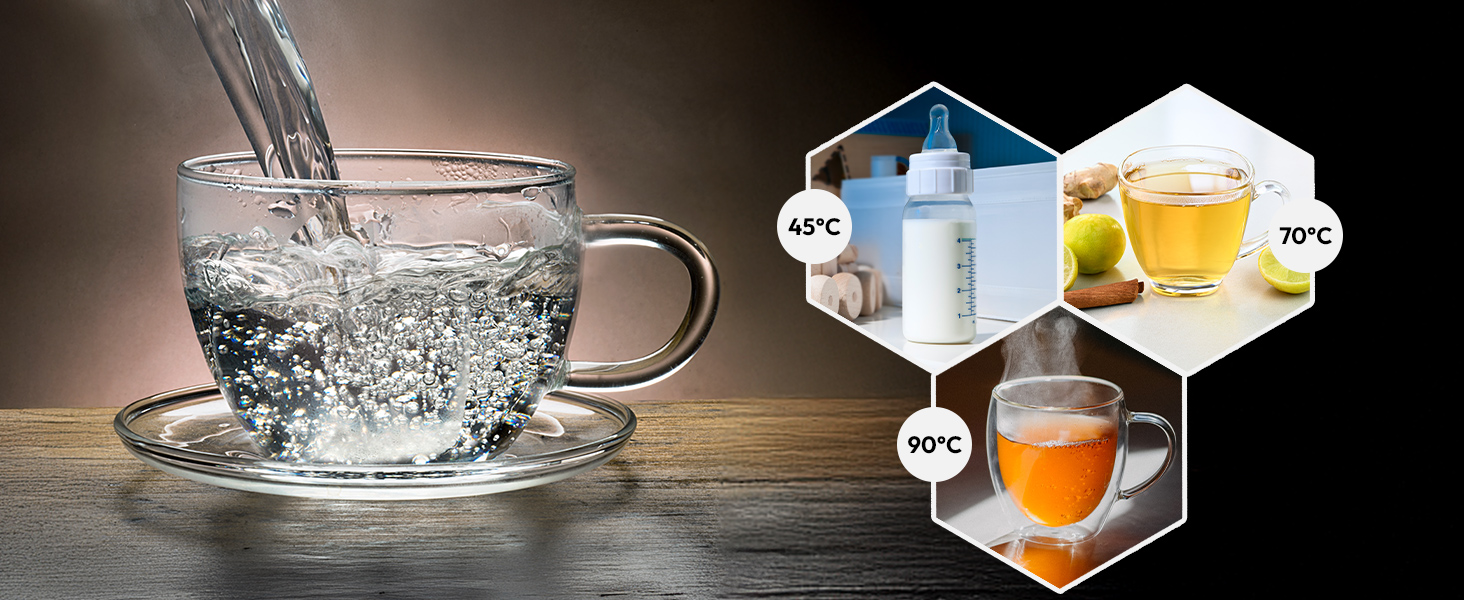 Електричний чайник MEDION LIFE MD12106, 2.2 кВт, 1.5 л, LED-дисплей, LED-підсвітка, автопрограми, захист від дітей, срібний