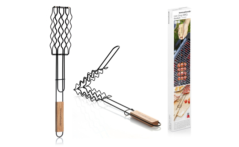 Набір гриля InnovaGoods 12 предметів: інструменти з нержавіючої сталі, термостійкі ручки, сумка для зберігання та транспортування, миється в посудомийній машині, чорний, сталь, нержавіюча сталь (для шашлику)