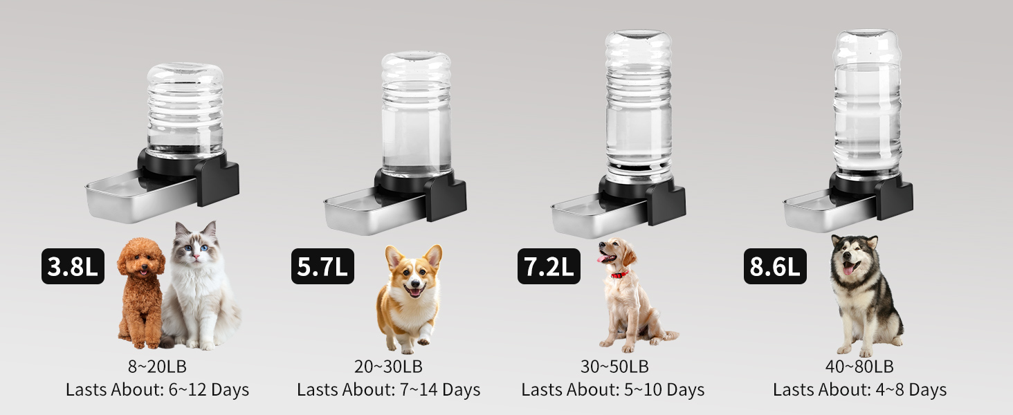 Автоматичний диспенсер води для собак великих порід Marchul 8.6L з мискою та килимком, 3 фільтри