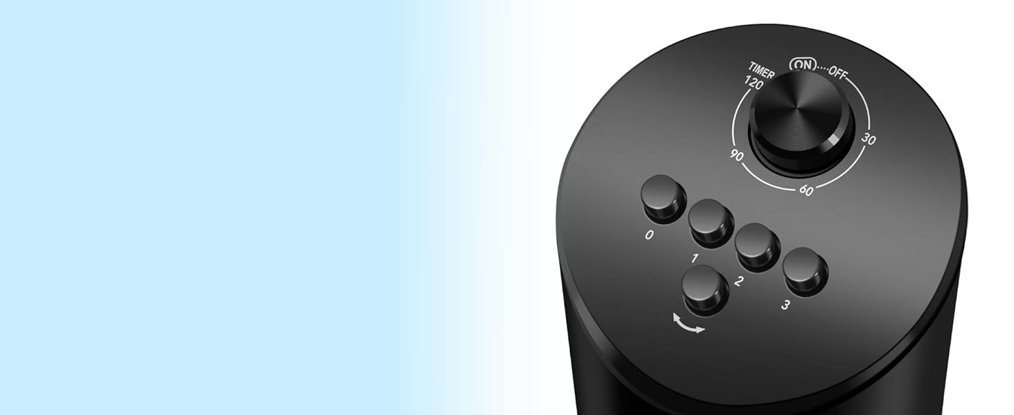 VonHaus Турмаліновий вентилятор 102 см з WiFi та розумним керуванням (Alexa/Google Home). Електричний вентилятор з пультом, таймером 12 год, 70° осциляція, для дому та офісу, чорний.