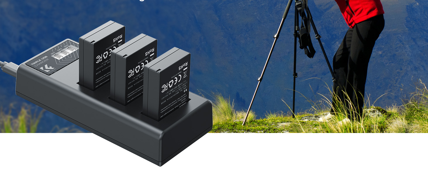 Акумулятор K&F Concept для Canon LP-E12 з зарядним пристроєм, 1100mAh, сумісний з Canon EOS M, M2, M10, M50, M50 Mark II, M1, M100, M200, PowerShot SX70 HS, Rebel SL1