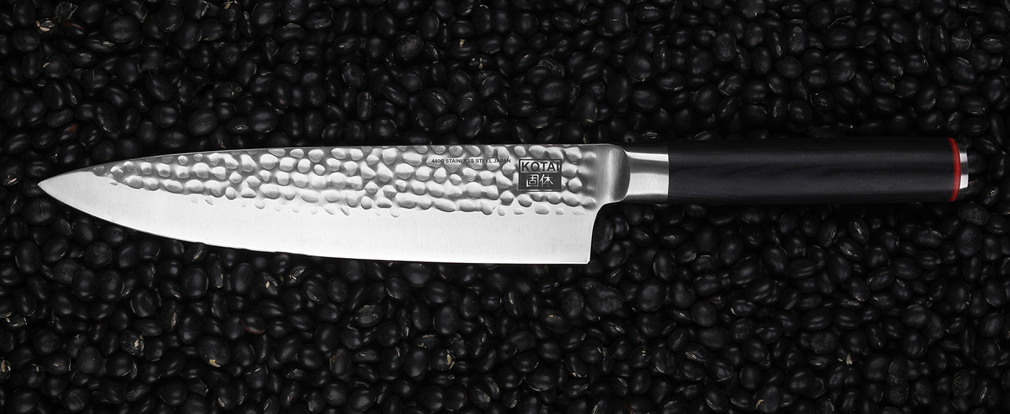 Професійний кухонний ніж KOTAI Gyuto 20 см, японський стиль, ручна робота, ультрашарпий 440C нержавіючий метал