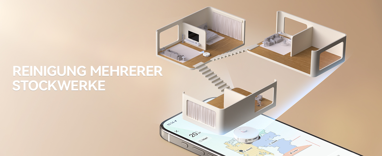 Робот-пилосос JONR T5 Pro з функцією миття, 8150Pa, сушка гарячим повітрям, антизаплутувальні щітки, уникнення перешкод, LiDAR-навігація, док-станція All-in-One