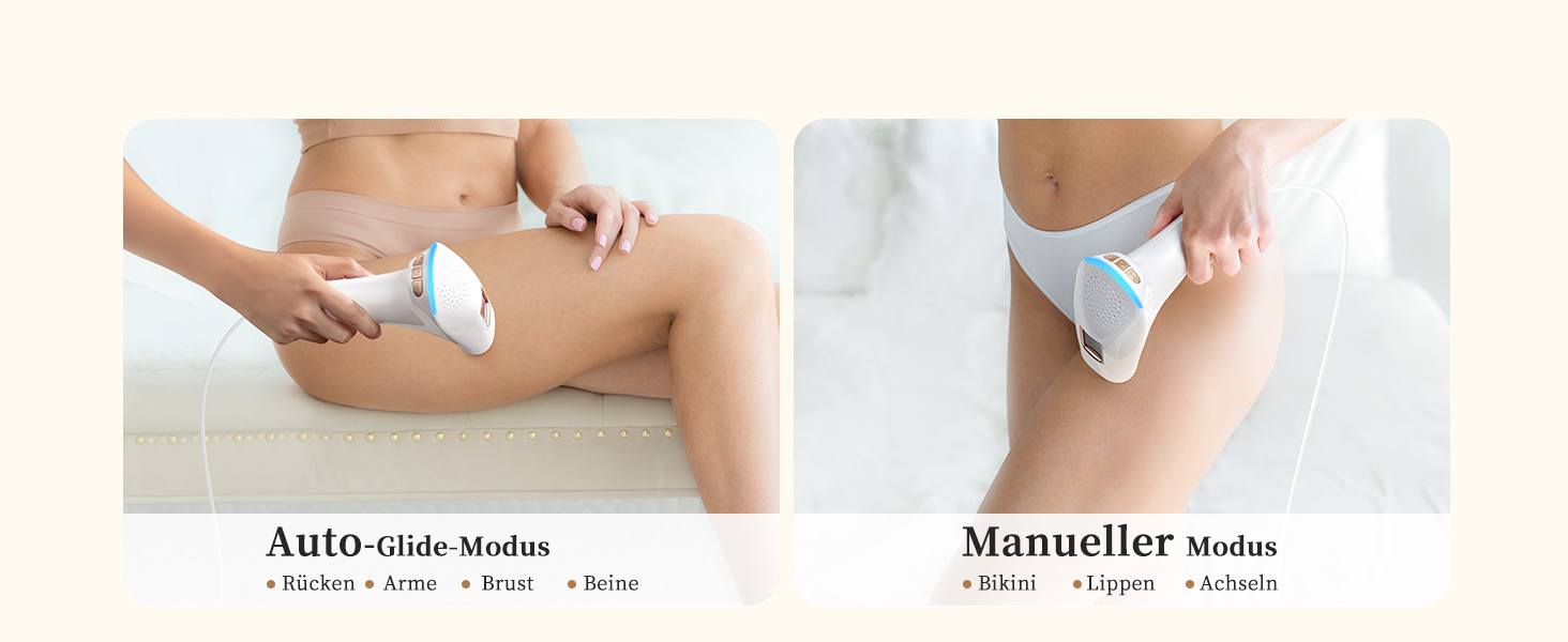 Пристрій для епіляції IPL Haarlosy - безболісна епіляція вдома для жінок та чоловіків, 9 рівнів, 999,900 імпульсів, 3 функції (HR/SC/RA), для тіла, ніг, зони бікіні, під пахвами, Platin