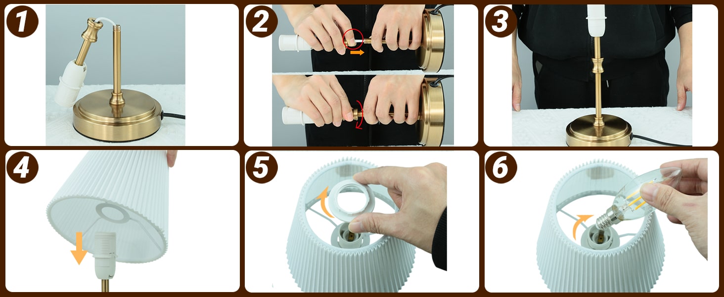 Настільна лампа Touch з регулюванням яскравості, 31.5 см, золото. Ідеально для спальні, вітальні, як подарунок на Різдво.