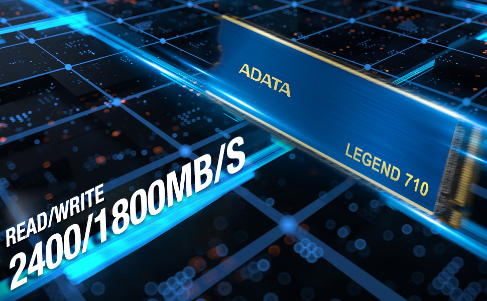 SSD ADATA Legend 710 M.2 1TB PCIe Gen3x4 NVMe 2280 (2400/1800 MB/s) – Чорний
