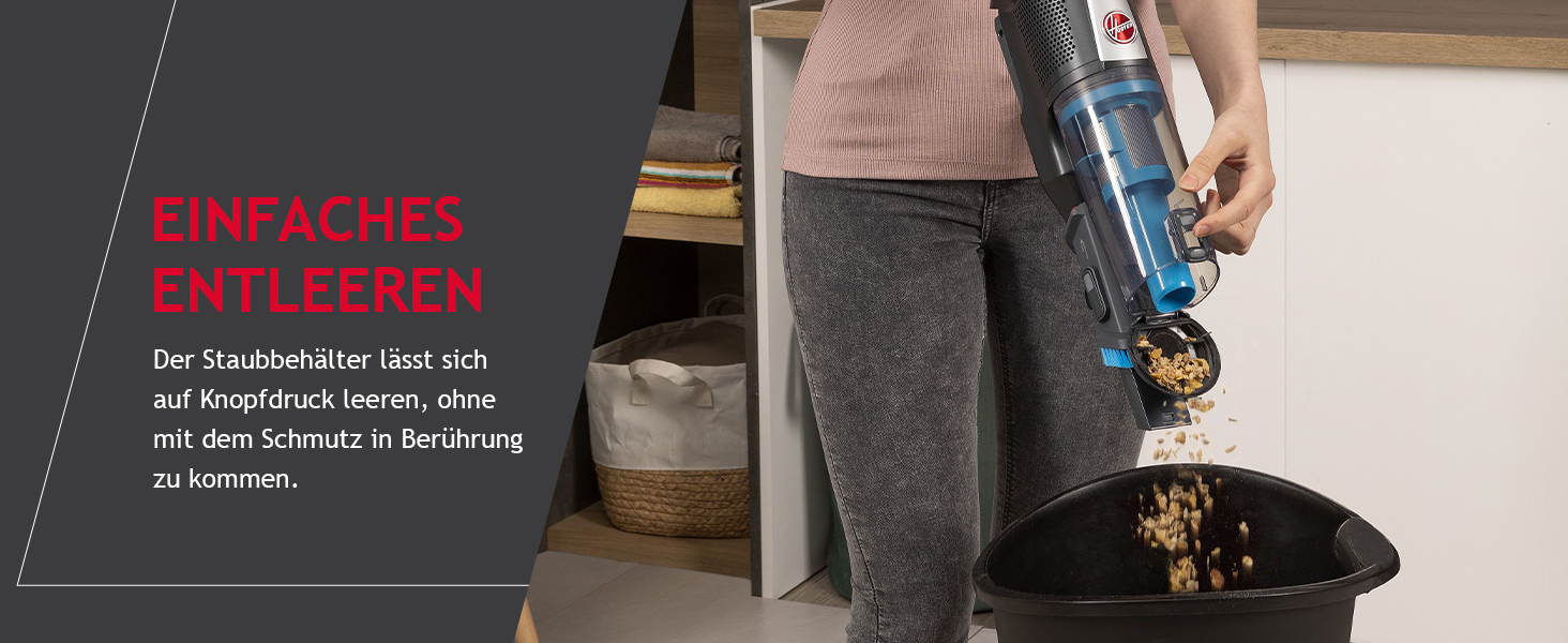 Бездротовий пилосос Hoover H-Free 500 Pets: потужний, без мішка, для видалення шерсті тварин, LED, паркування, 30 хв роботи