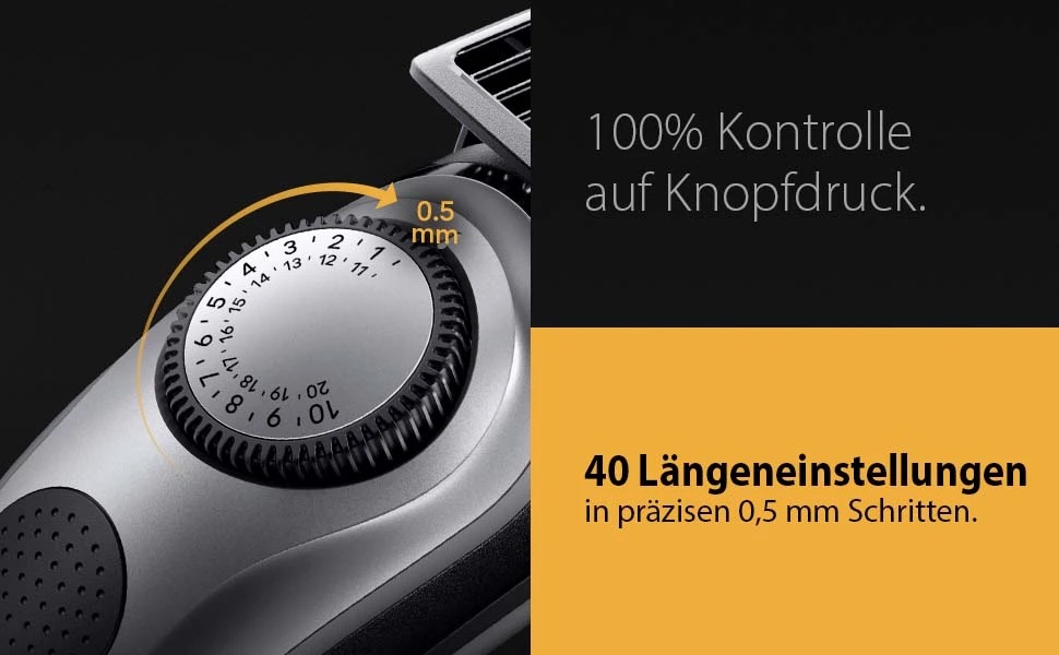 Триммер для бороди Braun Series 7 BT7420, акумуляторний, сірий - професійний тример з 40 насадками, водонепроникний, з Gillette Fusion5