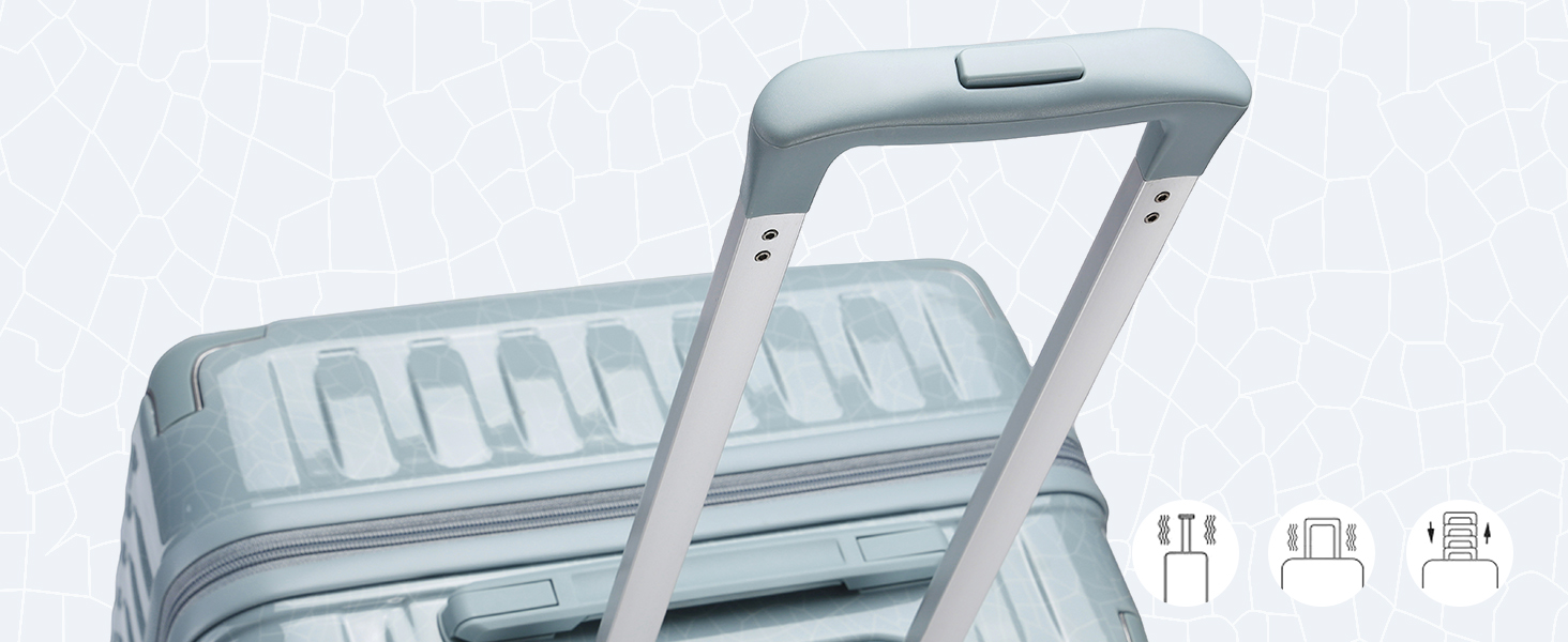 Набір валіз Sea Choice Handgepäck: 3 валізи (55/65/75 см) + косметичка, білий, з TSA-замком