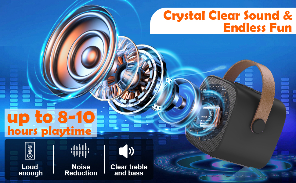 Дитяча караоке-машина з 2 мікрофонами, Bluetooth, світлові ефекти, для дівчаток та хлопчиків 3-12 років