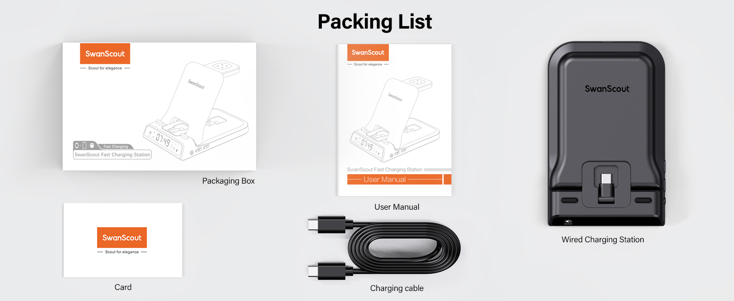 Зарядна станція 3-в-1 для Google Pixel Watch 3/2 та смартфонів Pixel, 25W USB-C, SwanScout 701G2 (Не для Pixel Watch 4/1)