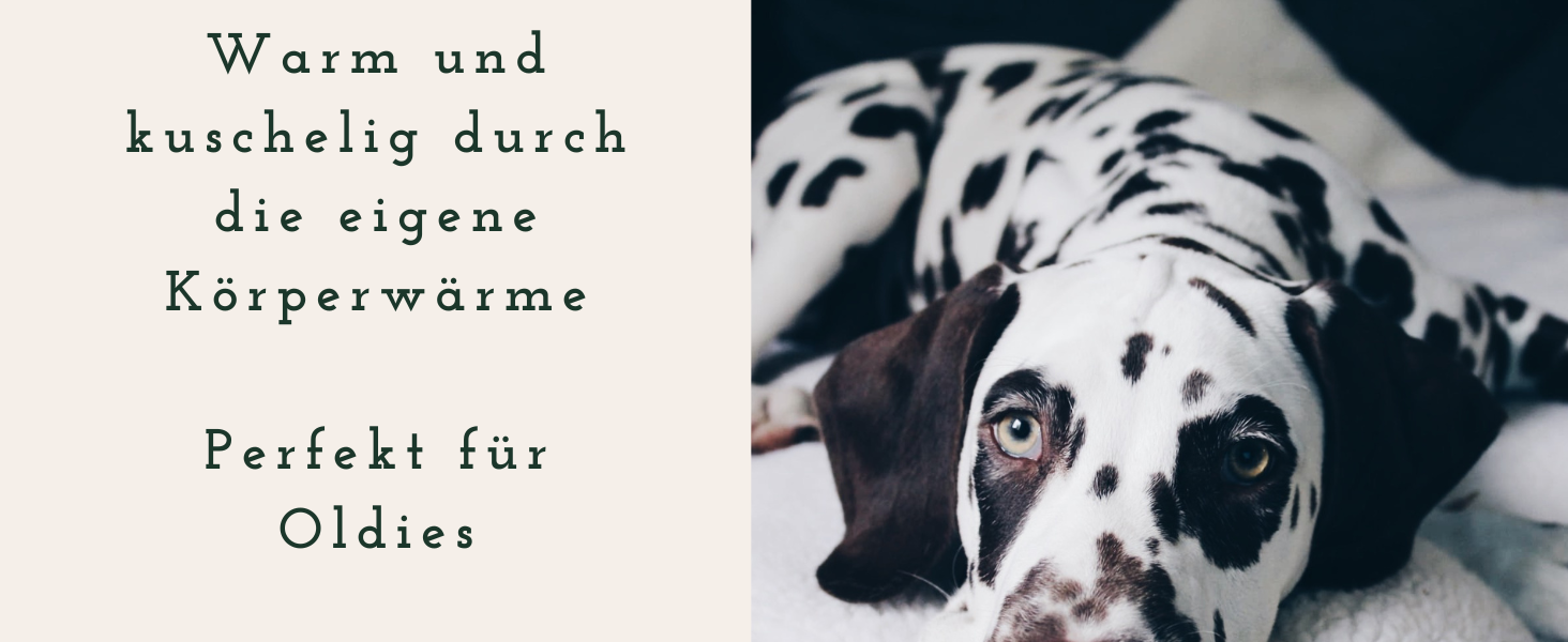 Самогріюча ковдра для собак Fellou 90 x 64 см - тепла, миюча, без хрускоту, бежева