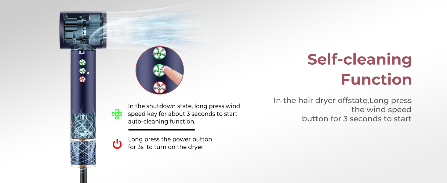 Фен-щітка Air Styler Pro 6 в 1: 1000W, для всіх типів волосся (блакитний)