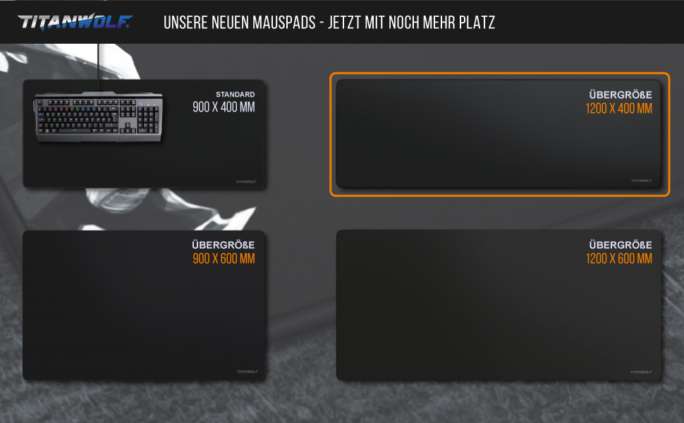 Килимок для миші Titanwolf XXXL 1200x400 мм, ігровий, для Logitech, з принтом Koi Koi