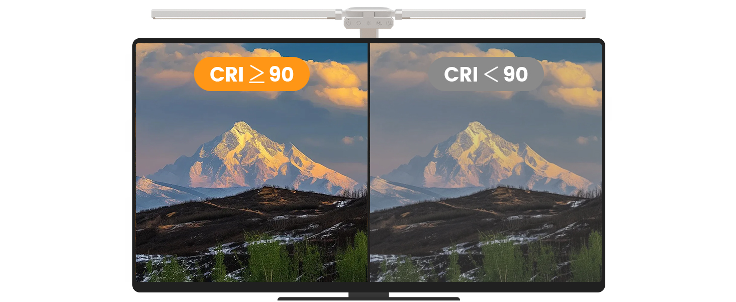 LED лампа настільна з двома головками, регульована яскравість, кріплення на струбцині, захист очей, денне світло, для офісу та ПК, RGB