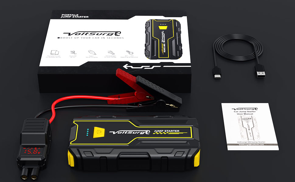 Powerbank Starthilfe VoltSurge 5000A: Зарядний пристрій для авто 12V, пусковий пристрій, LED ліхтарик