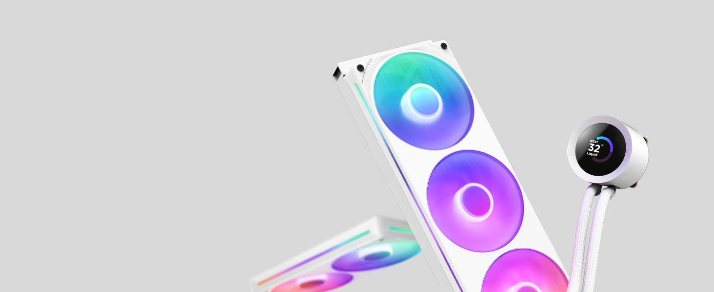 NZXT Kraken: Система водяного охолодження CPU з LCD-дисплеєм – 280 мм, Чорний