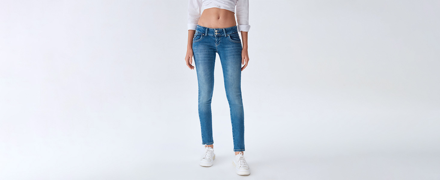Джинси жіночі LTB Molly Super Slim Fit блакитні Juana Wash, стрейч, розмір 31W/32L